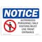 Signmission OSHA Notice Sign, 10" H, 14" W, Aluminum, NOTICE Authorized Personnel Sign With Symbol, Landscape OS-NS-A-1014-L-15285 - alternate 1